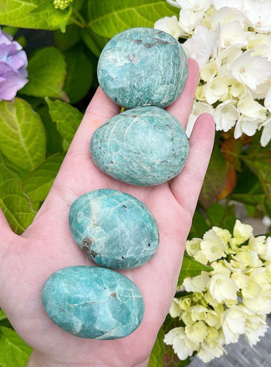 Amazonite Palm Stone
