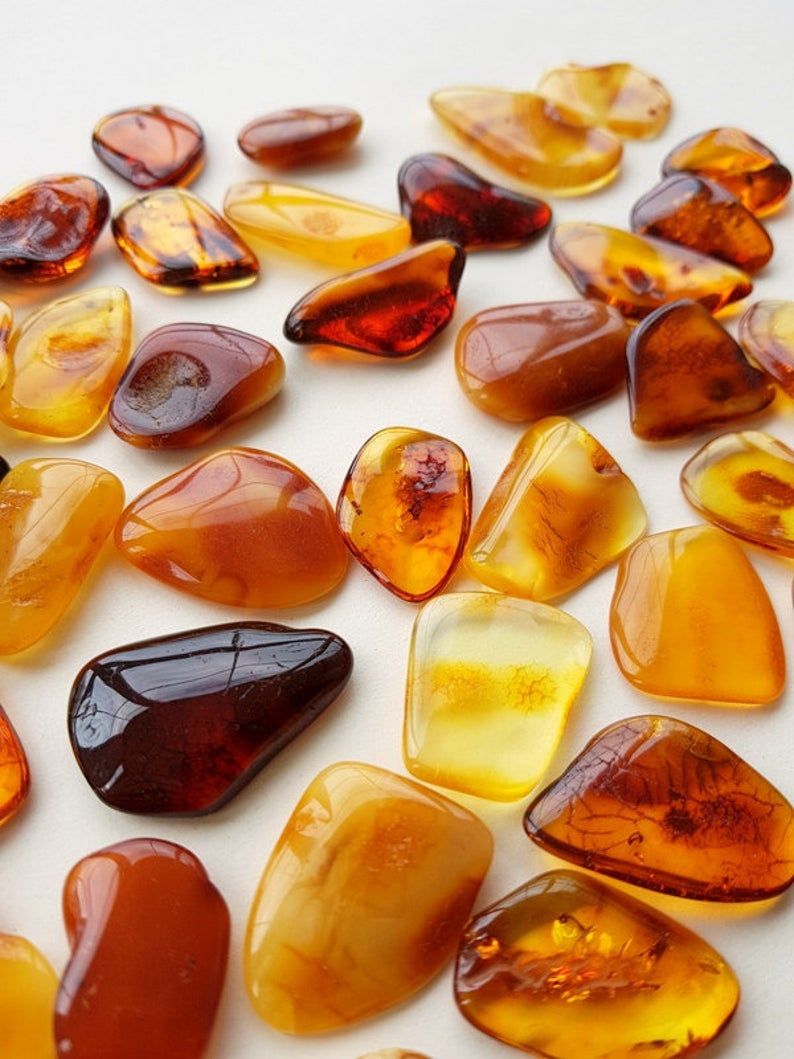 Amber Tumble Stone