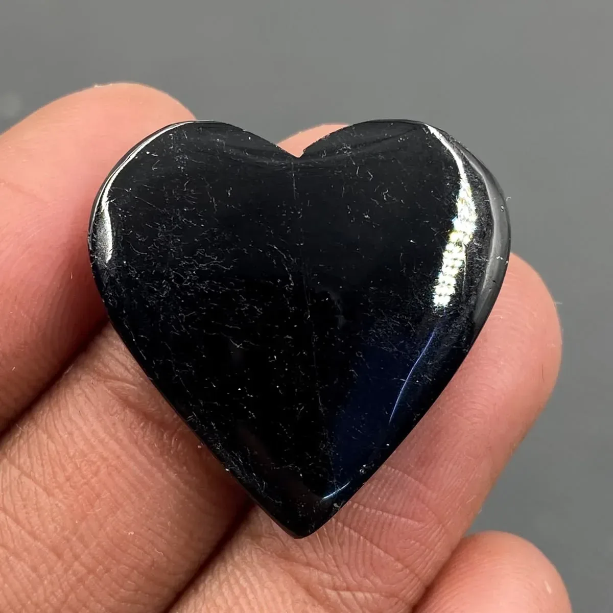 Black Tourmaline Heart