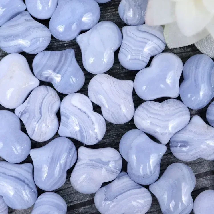 Blue Lace Agate Heart