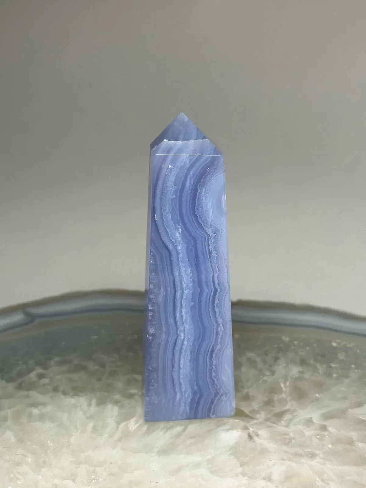 Blue Lace Agate Point / Tower