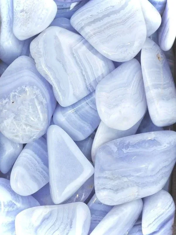 Blue Lace Agate Tumble Stone