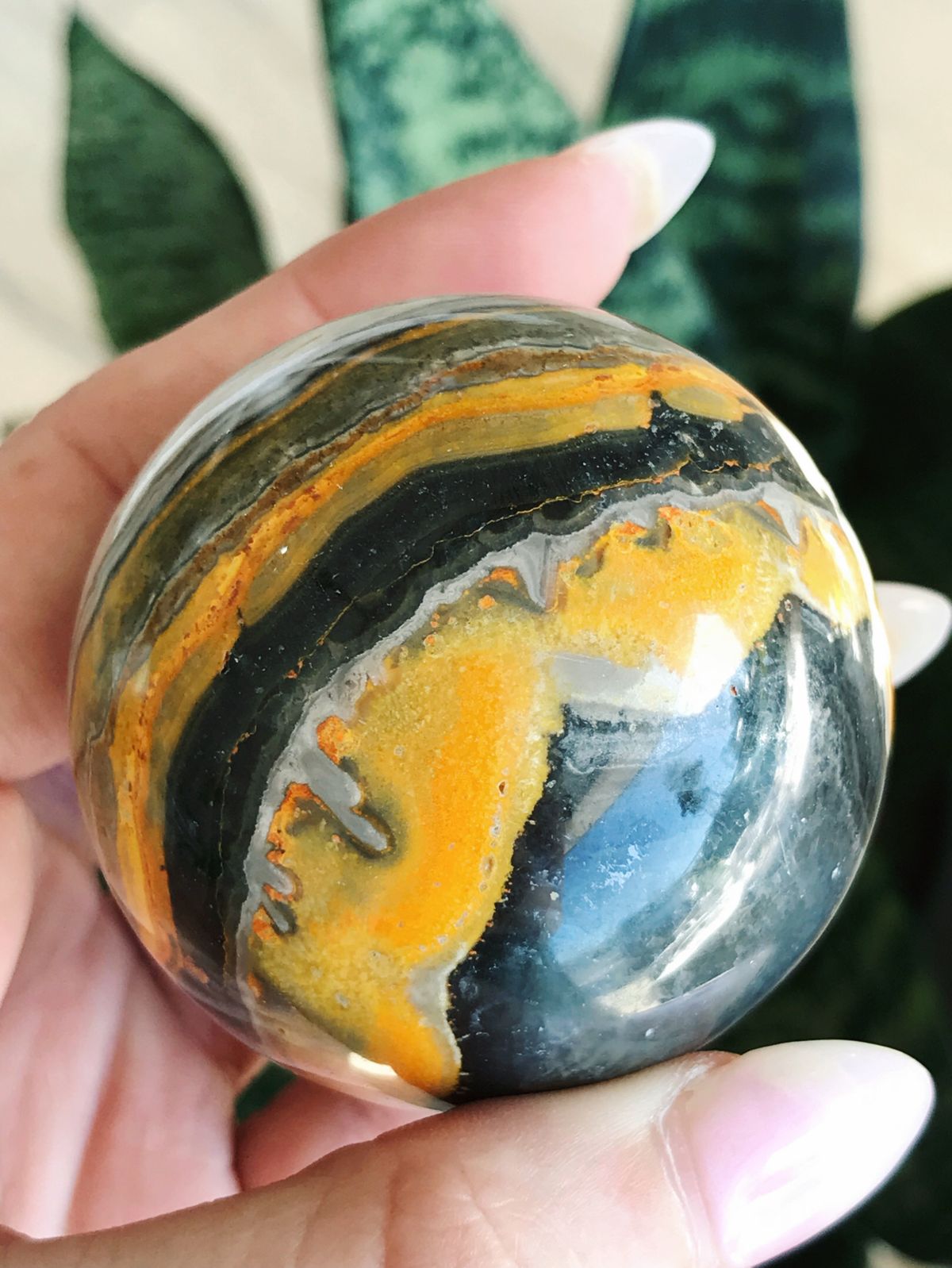 Bumblebee Jasper Sphere