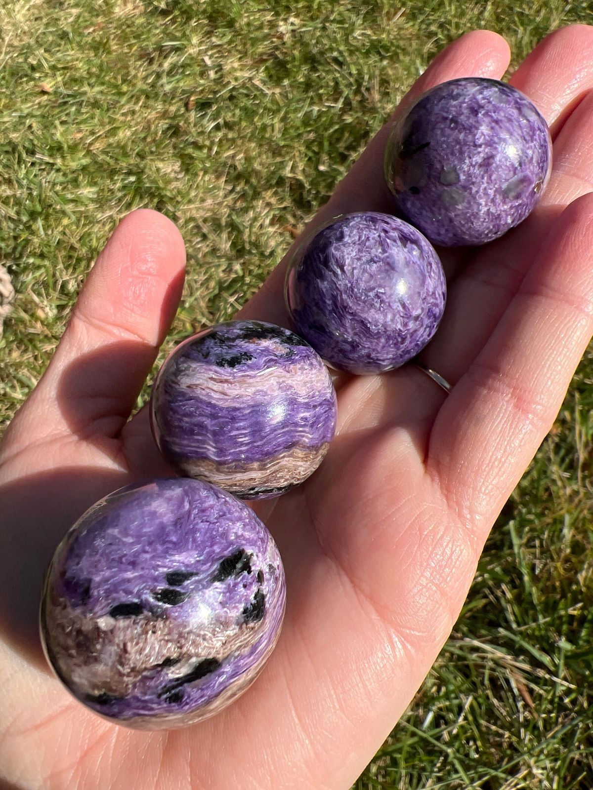 Charoite Sphere