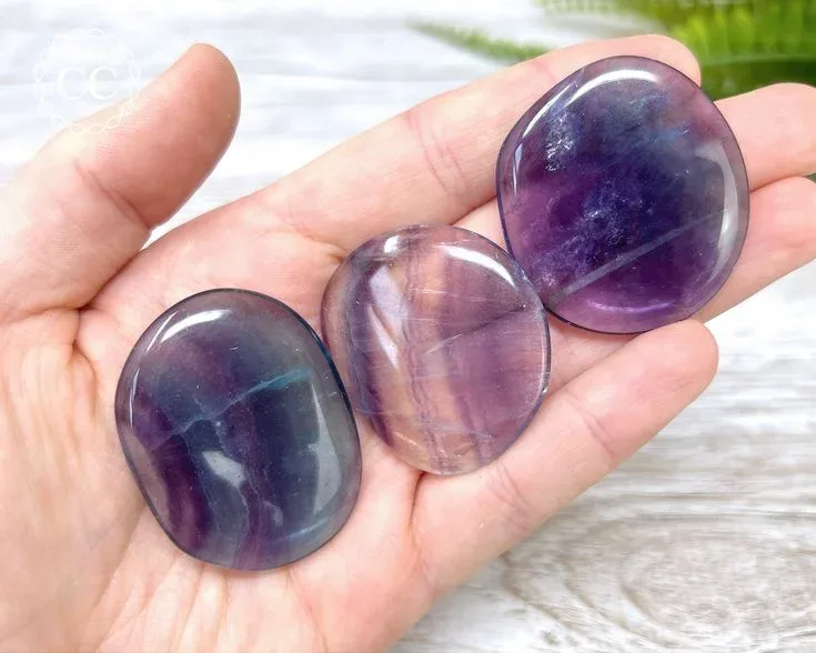 Fluorite Palm Stone