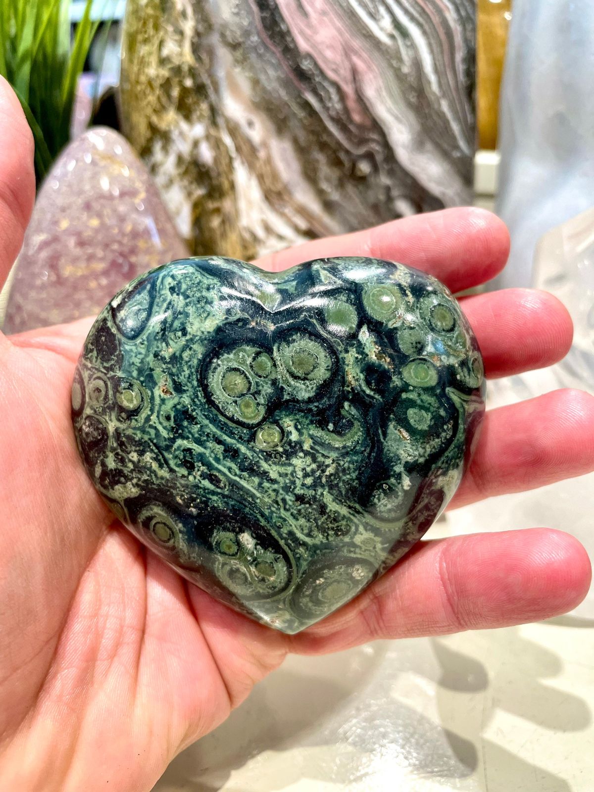 Kambaba Jasper Heart