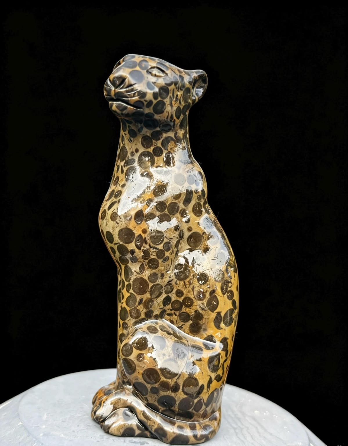 Leopard Skin Jasper Figure
