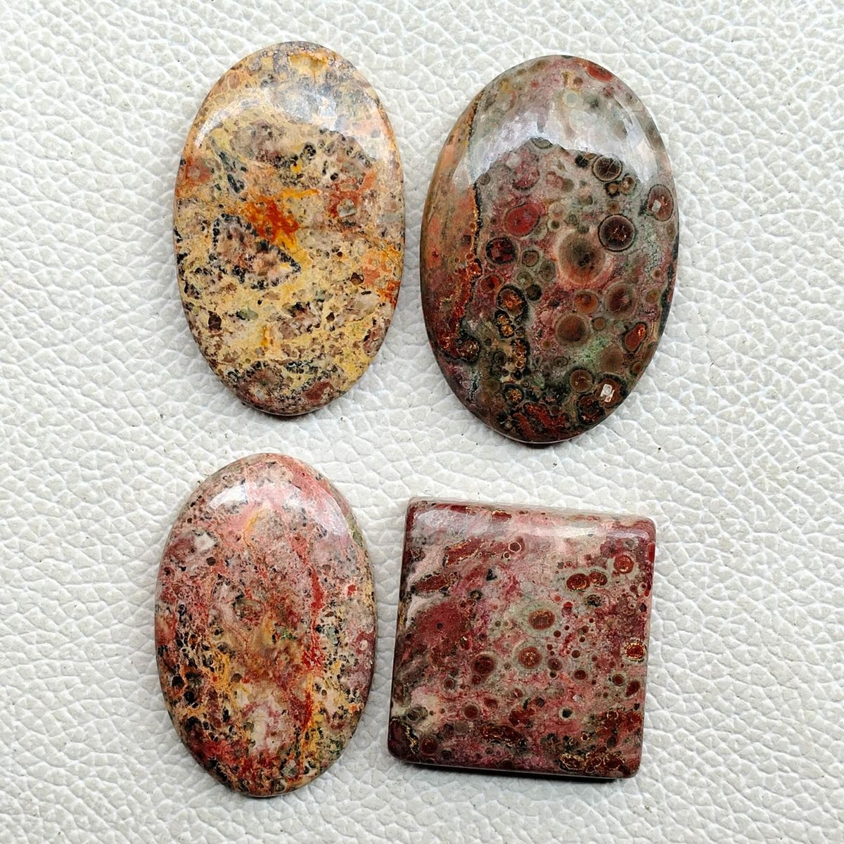 Leopard Skin Jasper Palm Stone