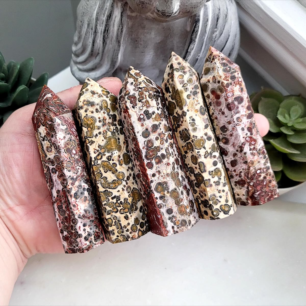 Leopard Skin Jasper Point / Tower