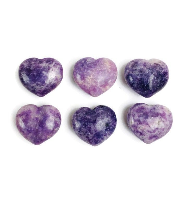 Lepidolite Heart