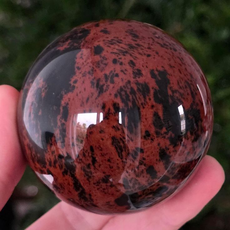 Mahogany Obsidian Sphere