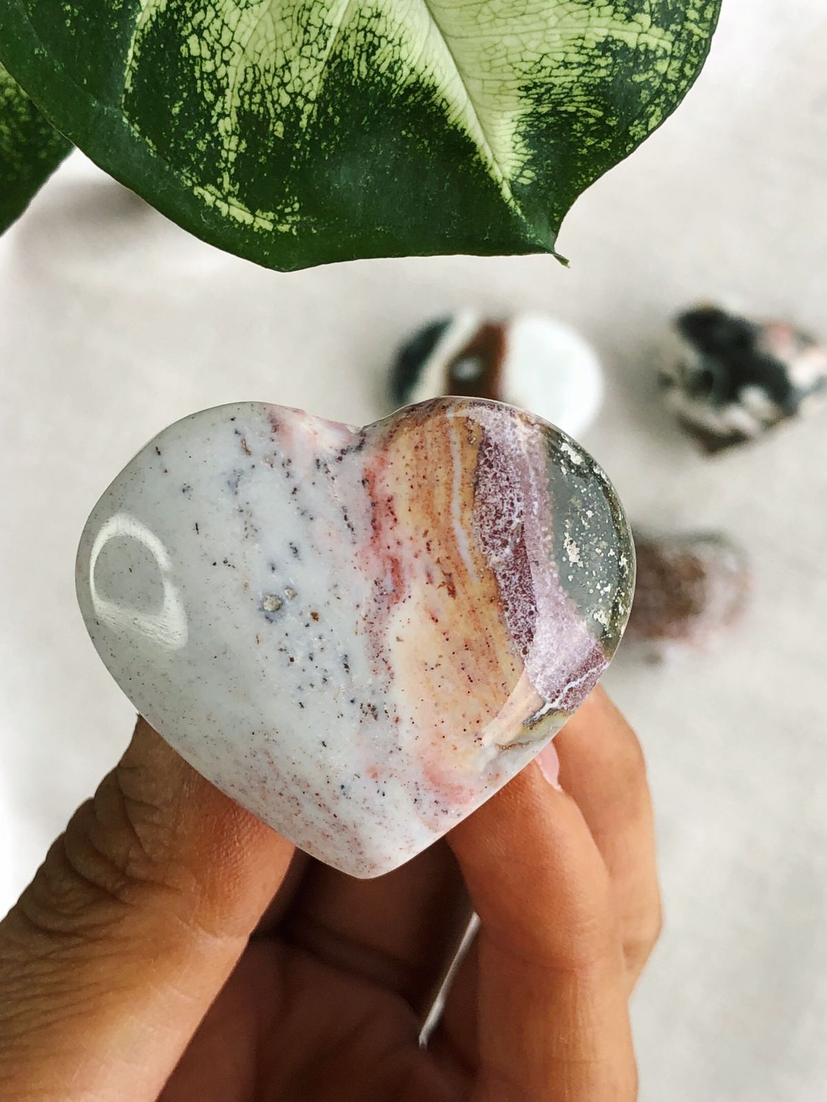 Ocean Jasper Heart