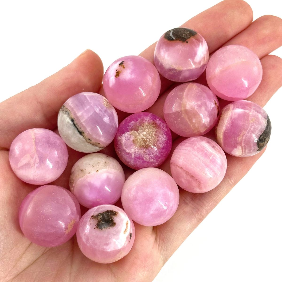 Pink Aragonite Sphere
