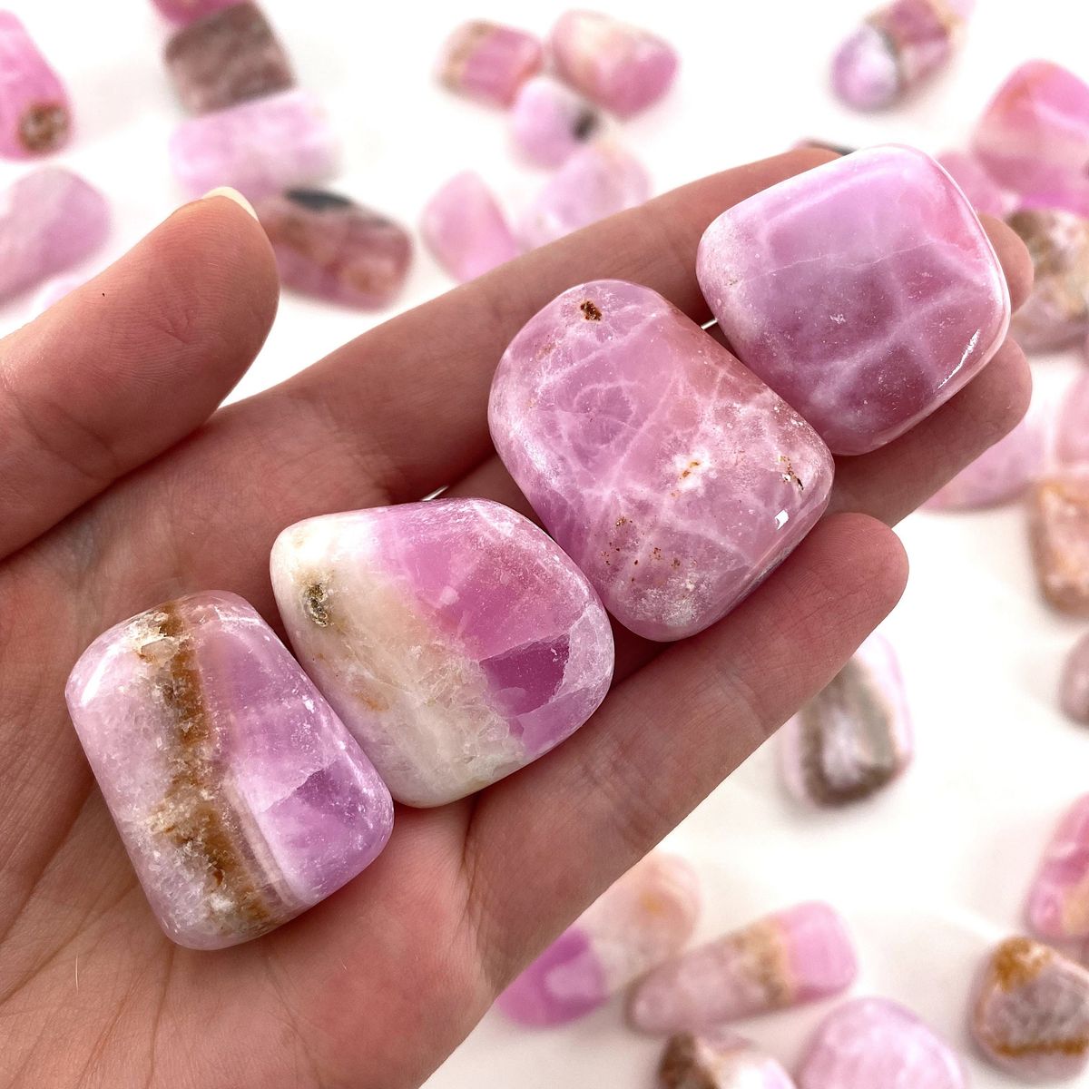 Pink Aragonite Tumble Stone
