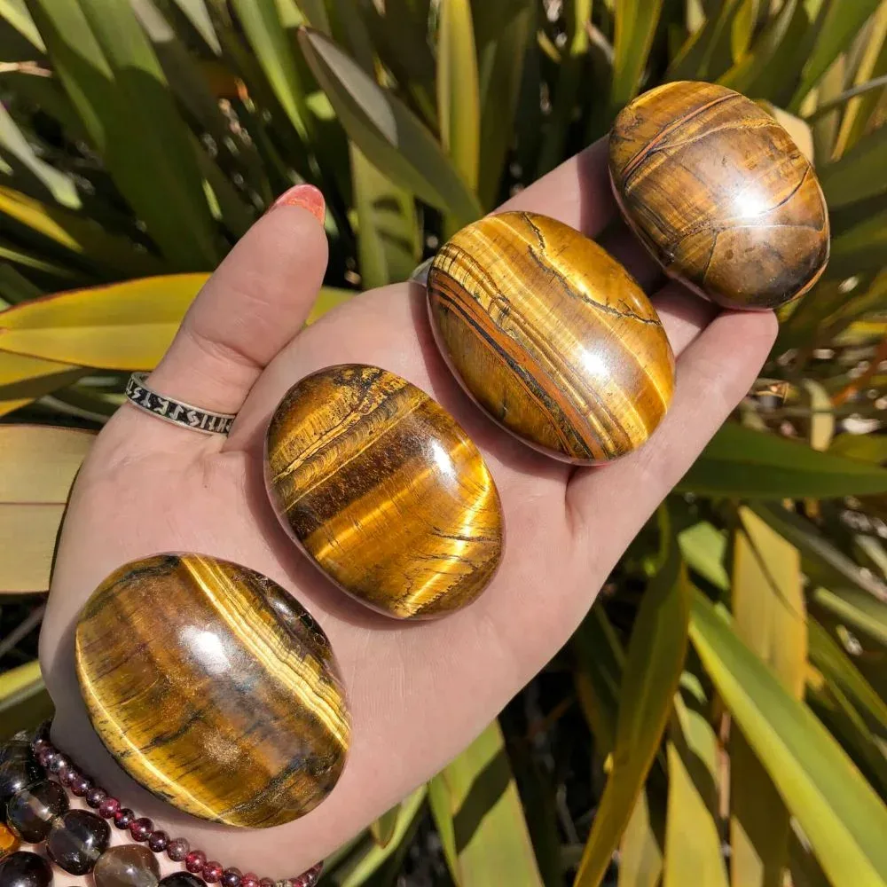 Tiger's Eye Palm Stone