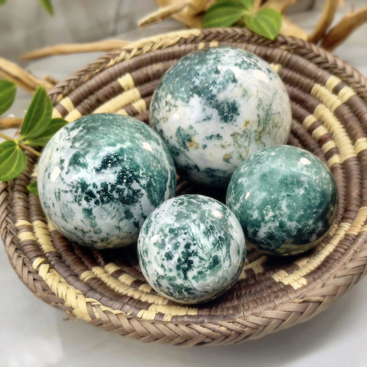 Tree Agate Sphere